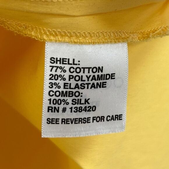 Per Se by Carlisle Yellow Front Pocket Snap Button Up Shirt Womens 6 - Picture 4 of 6